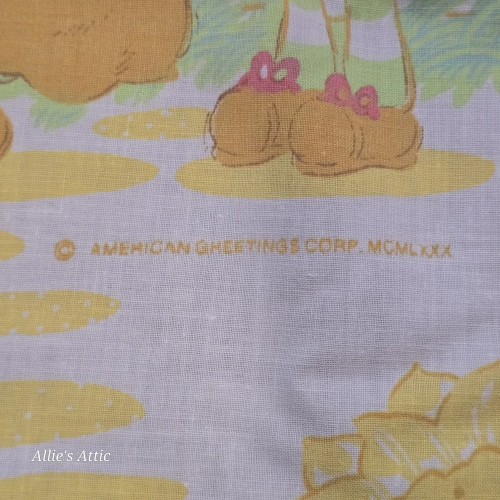 Vintage Strawberry Shortcake Friends Twin Sheet Set Fitted Flat Pillow Case 3 Pc